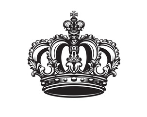 The Royal Crown, hand drawn style.	
