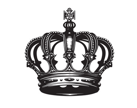 The Royal Crown, hand drawn style.	

