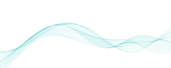 Abstract vector background with blue wavy lines
