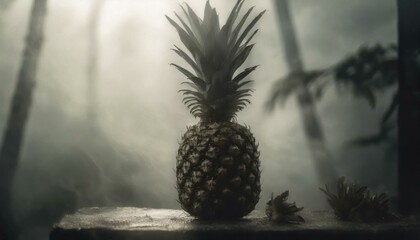 Fruitful Delight: A Photographic Journey into Pineapple Bliss - obrazy, fototapety, plakaty