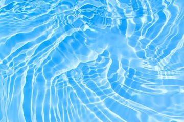 Blue water surface. Clear water wave texture background. Transparent blue colored clear calm water...