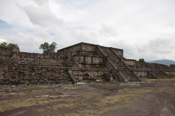Mexico Teotihuacan view on a normal winter day