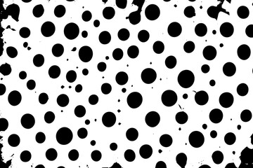 Mesmerizing Black Vector Seamless Pattern with Circular Motifs: Abstract Glitter Illustration...