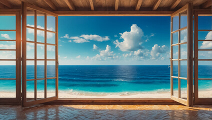 Window with sea view