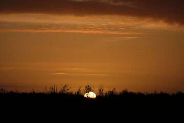 Fototapeta na wymiar Sonnenaufgang am 17.03.2024
