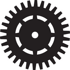 Obraz premium Isolated Gear Design: Elevate Your Stock Inventory