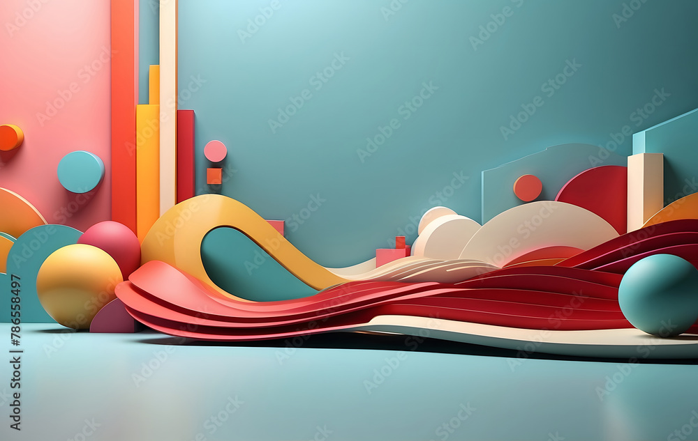 Poster abstract background, 3d business backdrop with a minimalist design, perfect for presentations and gr