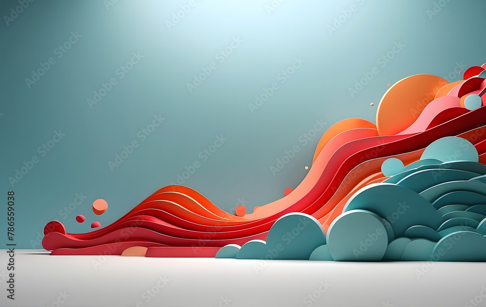 Poster abstract background, 3d business backdrop with a minimalist design, perfect for presentations and gr