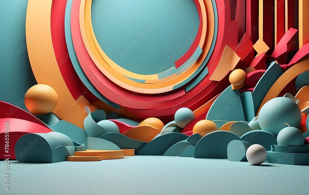 Poster abstract background, 3d business backdrop with a minimalist design, perfect for presentations and gr