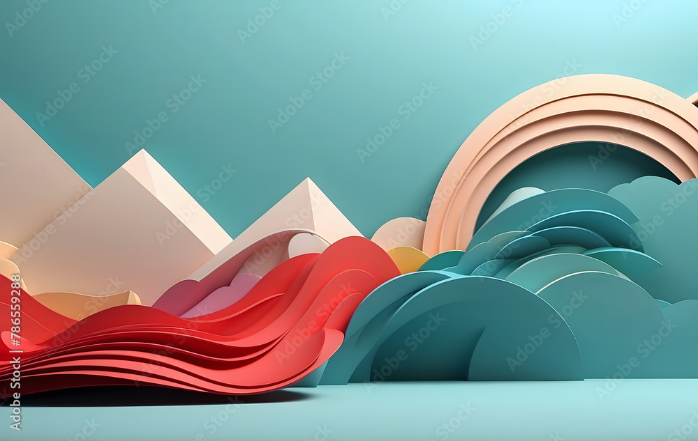 Poster abstract background, 3d business backdrop with a minimalist design, perfect for presentations and gr