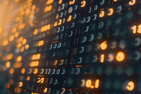 circuit board with glowing orange bitcoin symbol