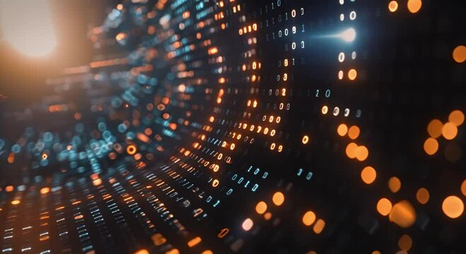 Binary code tunnel technology data