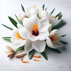 saffron crocus flowers 