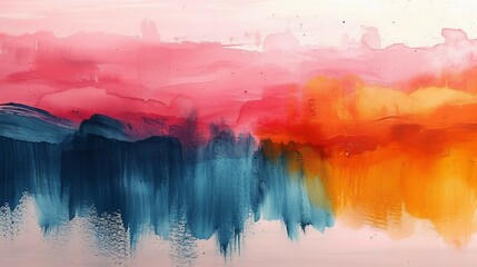 Abstract watercolor strokes in soothing pastels. AI generate illustration