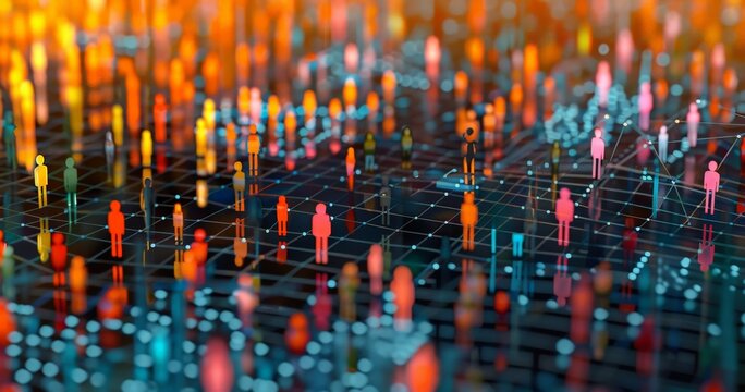 Social Network Interaction and Population Mapping, Connectivity in Diverse Community, Urban Planning and Societal Structure Analysis