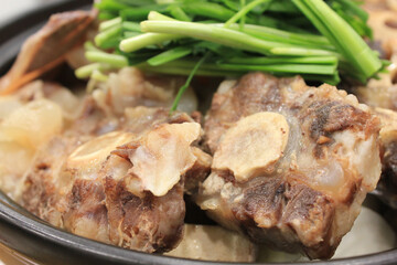 boiled pork on a plate