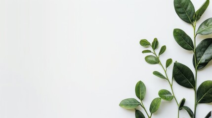 white background, minimalistic with decorative greenery, meant for business website