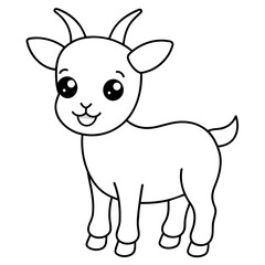 Naklejka premium baby goat