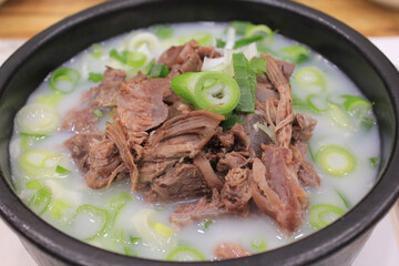 Korean boiled pork soup