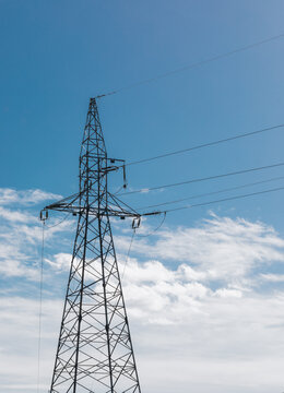 mast with high tension line