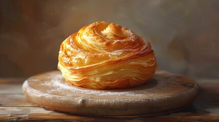 A newly baked French pastry - obrazy, fototapety, plakaty