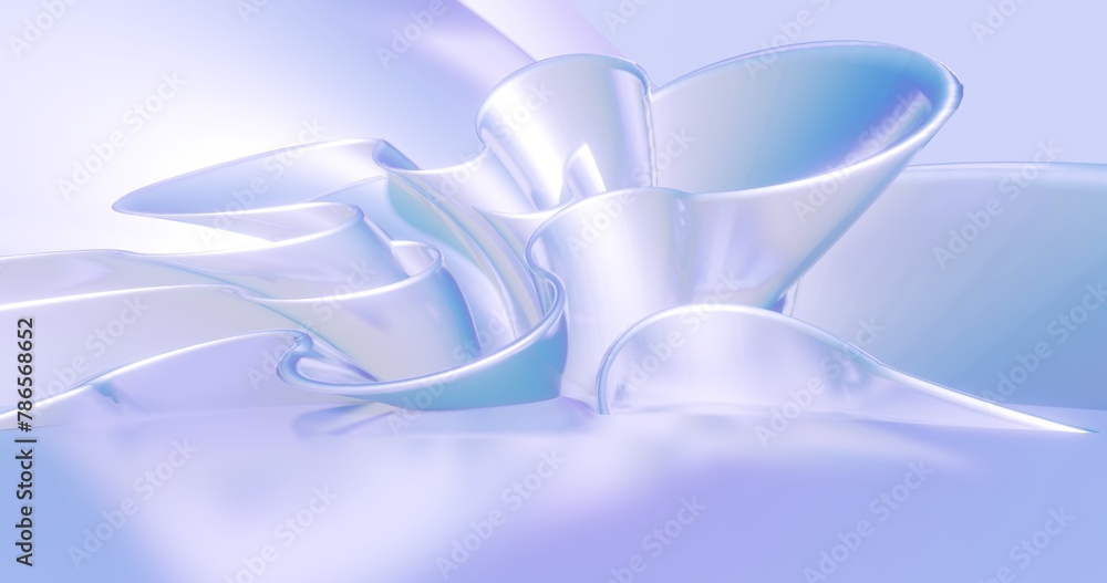 Aufkleber abstract colorful background curved pattern in design 3d render