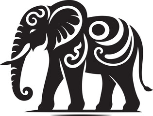 elephant silhouette vector