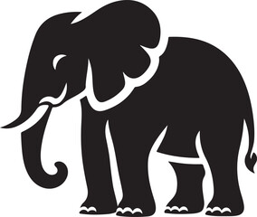 elephant silhouette vector