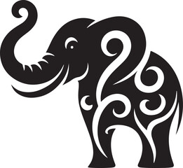 elephant silhouette vector