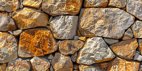  Textures Stone Materials Stones masonry wall of natural brown stones Stone wall texture pattern abstract background  - obrazy, fototapety, plakaty