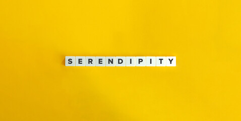 Serendipity Word on Text. Random Discovery, CX, Customer Experience