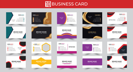 Professional business card template Modern and clean business card template