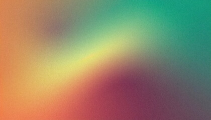 Textured, noisy multicolored gradient ideal for retro designs - obrazy, fototapety, plakaty
