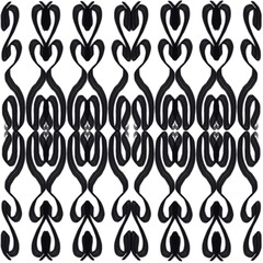 black and white pattern with butterflies