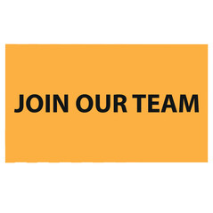 Join our team banner on speach bubble