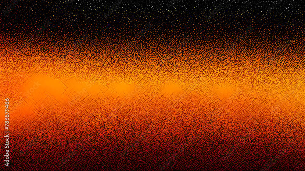 Wall mural Abstract orange and black grunge background with space for your text.