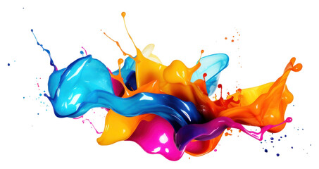 PNG Splashing paint creativity splattered transparent background