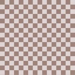 popular checker beige chess square abstract background. Chessboard seamless pattern