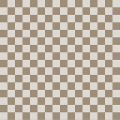 popular checker beige chess square abstract background. Chessboard seamless pattern