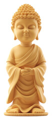 Naklejka premium PNG Buddha statue buddha human white background