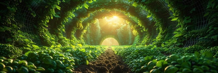 Greenhouse revolution: Vertical farming for sustainability.