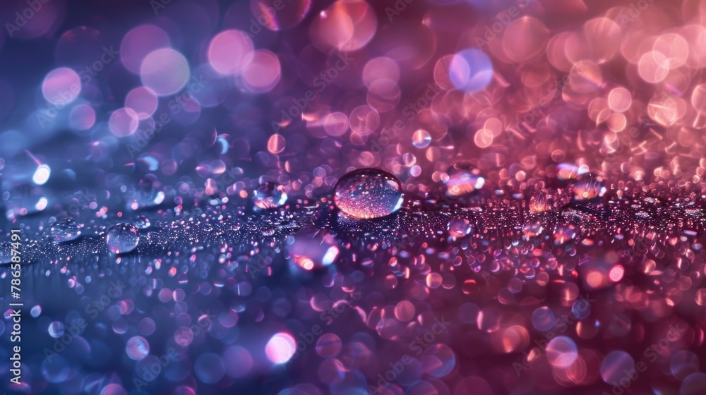 Poster close up view of water droplets, suitable for various design projects