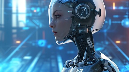 Smart AI chatbots providing customer support, assistance. Modern technologies, world of the future, robots, cyborgs. Harmony between human concept. Satisfying consumer needs concept. Generative by AI