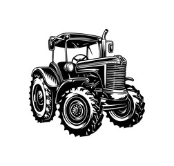 Traktor Trecker Landwirt Vektor