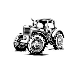 Traktor Trecker Landwirt Vektor