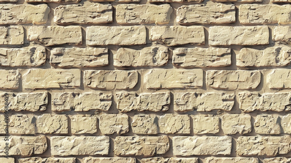 Poster a clock mounted on a brick wall. suitable for time management concepts