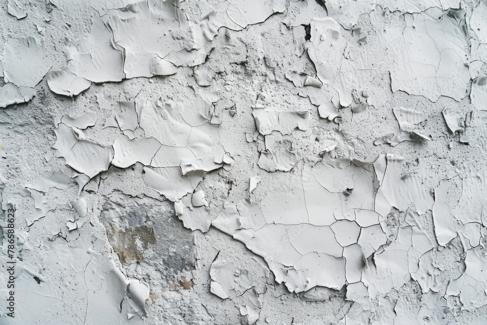 Poster close up of peeling paint on a wall, ideal for background use