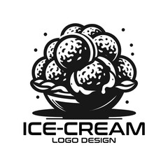Ice Cream Vector Logo Design