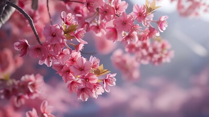 Spring Cherry Blossom Background,春の桜の背景,Generative AI