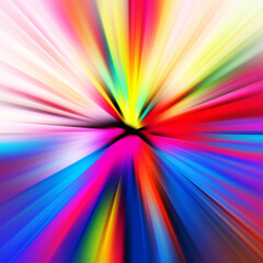 Obraz premium Colorful zoom motion effect. Abstract background. Color lines. Colored texture backdrop and banner. Multi color gradient pattern and textured wallpaper.